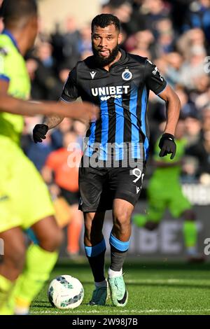 Bruges, Belgique. 17 décembre 2023. Igor Thiago (99) du Club Brugge photographié lors de la Jupiler Pro League saison 2023 - 2024 match jour 18 entre Club Brugge KV et AA Gent le 17 décembre 2023 à Brugge, Belgique. (Photo de David Catry/Isosport) crédit : Sportpix/Alamy Live News Banque D'Images