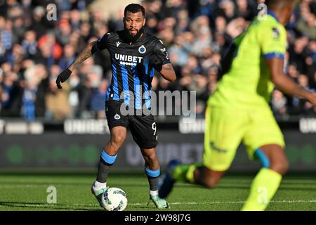 Bruges, Belgique. 17 décembre 2023. Igor Thiago (99) du Club Brugge photographié lors de la Jupiler Pro League saison 2023 - 2024 match jour 18 entre Club Brugge KV et AA Gent le 17 décembre 2023 à Brugge, Belgique. (Photo de David Catry/Isosport) crédit : Sportpix/Alamy Live News Banque D'Images