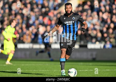 Bruges, Belgique. 17 décembre 2023. Igor Thiago (99) du Club Brugge photographié lors de la Jupiler Pro League saison 2023 - 2024 match jour 18 entre Club Brugge KV et AA Gent le 17 décembre 2023 à Brugge, Belgique. (Photo de David Catry/Isosport) crédit : Sportpix/Alamy Live News Banque D'Images