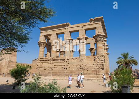 Complexe du temple de Philae, Assouan, Egypte, Afrique du Nord Banque D'Images