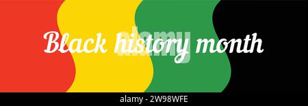 Célébration de l'histoire afro-américaine. Illustration vectorielle pour le mois de l'histoire des Noirs. Illustration de Vecteur