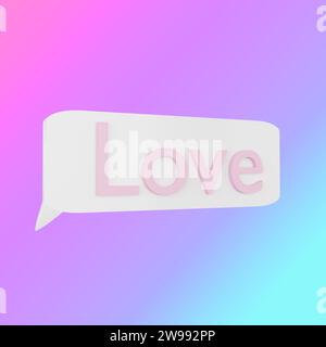 Message d'amour simple mais puissant, inspirant l'émotion. Banque D'Images