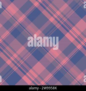 Beaucoup de textile sans couture de fond, motif tartan de tissu à carreaux. Plaid vecteur de texture à carreaux de mode pour femme en couleur rouge et bleue. Illustration de Vecteur