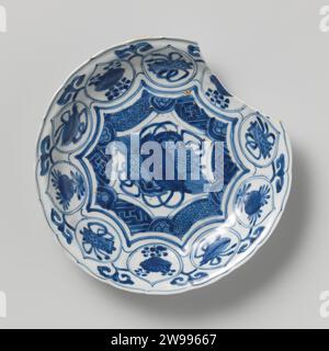 Signe de V.O.C.-navire de 'Witte Leeuw', Anonyme, avant 1613 plaque (plats) signe de V.O.C. navire de 'Witte Leeuw', 95 présent. Jingdezhen os chine (matériel) Sint-Helena Banque D'Images