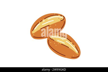 Petits pains pour le brunch en allemagne ou les brioches du dimanche. Illustration vectorielle Illustration de Vecteur