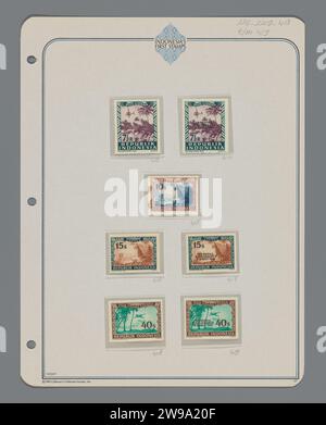 Postzegen République d'Indonésie, State Printing Vienna, 1949 imprimeur de timbres-poste : ViennaPhiladelphia Paper Steel graving Indonesia Banque D'Images