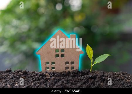 Acheter une nouvelle maison ou un investissement pour le concept de propriété Banque D'Images