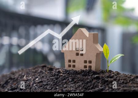 Acheter une nouvelle maison ou un investissement pour le concept de propriété Banque D'Images