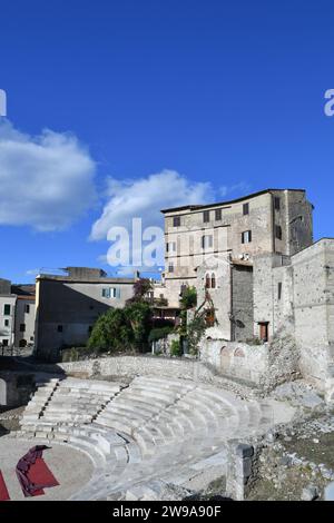 Vue de la ville Latium de Terracina, Italie. Banque D'Images