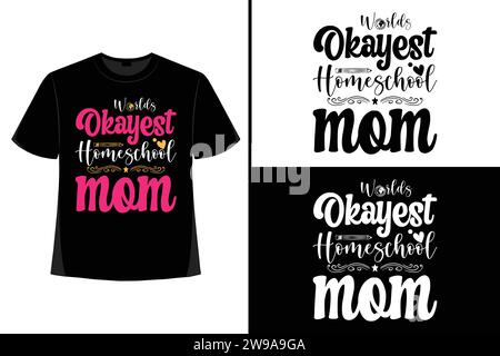 mère, typographie, vecteur, chemise de fête des mères, t-shirt de fête des mères, conception de t-shirt de fête des mères, fière mère, chemises pour les mamans, conception de t-shirt Illustration de Vecteur