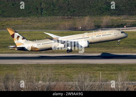 Boeing 787 de la compagnie Etihad Banque D'Images