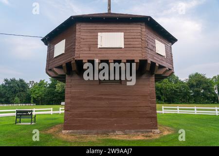 The Mad Anthony Wayne Blockhouse à Erie, PA Banque D'Images