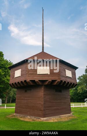 The Mad Anthony Wayne Blockhouse à Erie, PA Banque D'Images