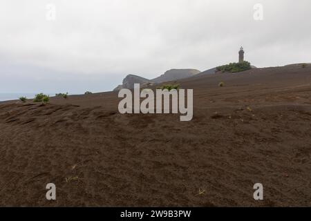 Capelinhos, île de Faial, Açores, Portugal Banque D'Images