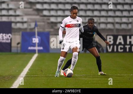 Paris, France. 17 décembre 2023. Julien Mattia/le Pictorium - Paris Saint Germain (PSG) vs Paris FC - 17/12/2023 - France/Ile-de-France (région)/Paris - Marie-Antoinette Katoto lors de la Journée Arkema 11 de Ligue 1 entre le PFC et le PSG au Stade Charlety, le 17 décembre 2023 crédit : LE PICTORIUM/Alamy Live News Banque D'Images