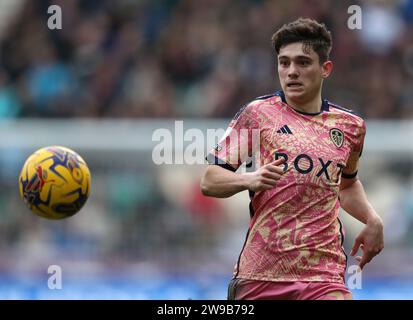 Deepdale, Preston, Royaume-Uni. 26 décembre 2023. EFL Championship football, Preston North End contre Leeds United ; Daniel James de Leeds United crédit : action plus Sports/Alamy Live News Banque D'Images