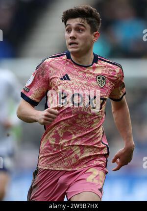 Deepdale, Preston, Royaume-Uni. 26 décembre 2023. EFL Championship football, Preston North End contre Leeds United ; Daniel James de Leeds United crédit : action plus Sports/Alamy Live News Banque D'Images