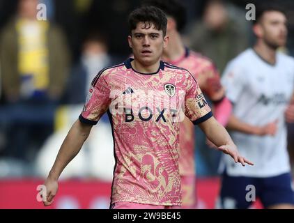 Deepdale, Preston, Royaume-Uni. 26 décembre 2023. EFL Championship football, Preston North End contre Leeds United ; Daniel James de Leeds United crédit : action plus Sports/Alamy Live News Banque D'Images