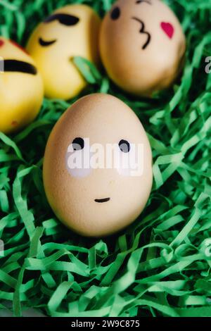 Easter egg emojis Still Life, États-Unis Banque D'Images