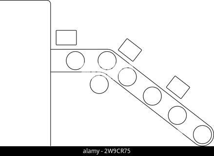 conception d'illustration vectorielle d'icône de convoyeur Illustration de Vecteur