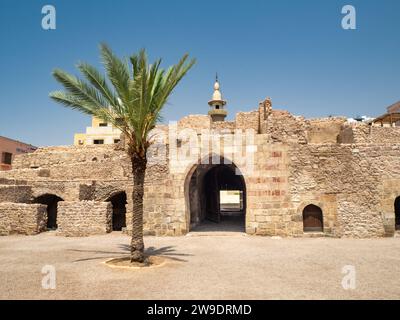 Forteresse d'Aqaba, alias Château de Mamluk, Jordanie, Moyen-Orient Banque D'Images