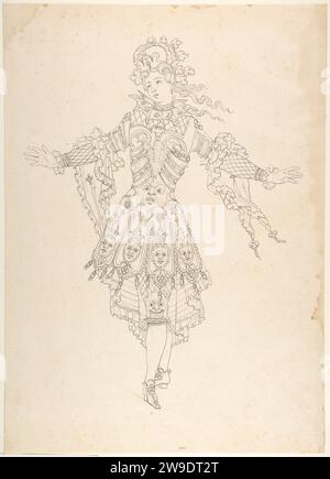 Acteur masculin en Costume de Ballet 1963 de Jean Berain Banque D'Images