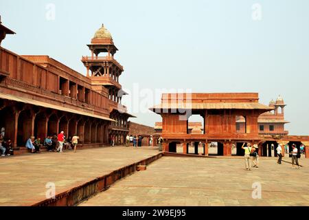 ANUP Talao & environs, un site du patrimoine mondial de l'UNESCO situé à Fatehpur Sikri, Uttar Pradesh, Inde Banque D'Images