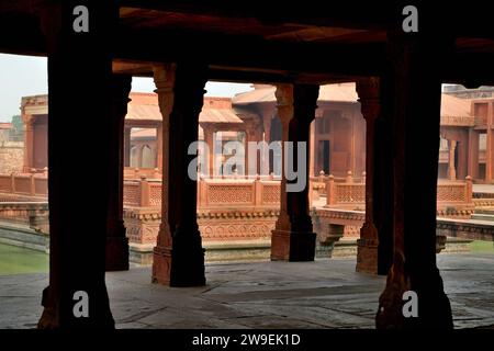 ANUP Talao & environs, un site du patrimoine mondial de l'UNESCO situé à Fatehpur Sikri, Uttar Pradesh, Inde Banque D'Images