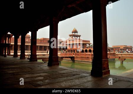 ANUP Talao & environs, un site du patrimoine mondial de l'UNESCO situé à Fatehpur Sikri, Uttar Pradesh, Inde Banque D'Images