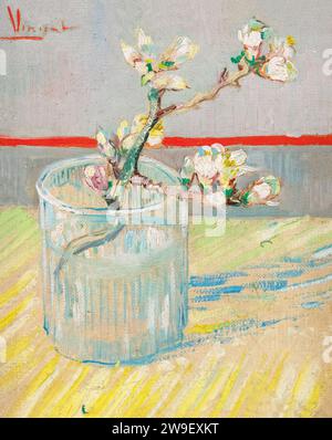 Brin de floraison amande dans un verre, Vincent van Gogh, 1888, Banque D'Images