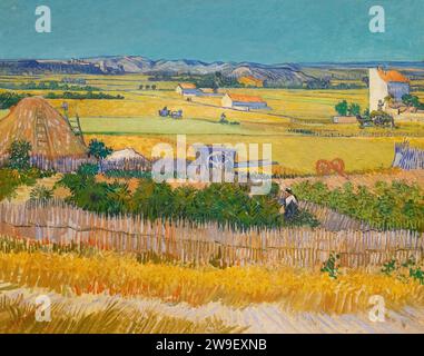 La récolte, Vincent van Gogh, 1888, Banque D'Images