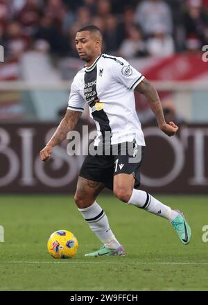 Turin, Italie. 23 décembre 2023. Walace de Udinese Calcio lors du match de Serie A au Stadio Grande Torino, Turin. Le crédit photo devrait se lire : Jonathan Moscrop/Sportimage crédit : Sportimage Ltd/Alamy Live News Banque D'Images