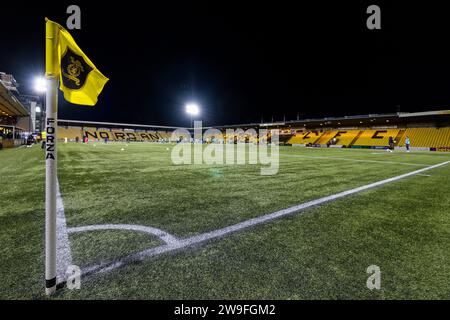 Livingston, Écosse. 27 décembre 2023. Le Tony Macaroni Arena sous les projecteurs ce soir Livingston vs St Johnstone - Cinch Premiership Credit : Raymond Davies / Alamy Live News Banque D'Images