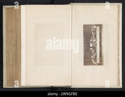 Production photographique d'une impression à une fresque, représentant la Cène, anonyme, d'après Léonard de Vinci, c. 1850 - en ou avant 1860 photographie support photographique Albumen imprimer l'épisode de la Cène. Judas Iscariot est révélé comme traître du Christ (communion de Judas) Banque D'Images