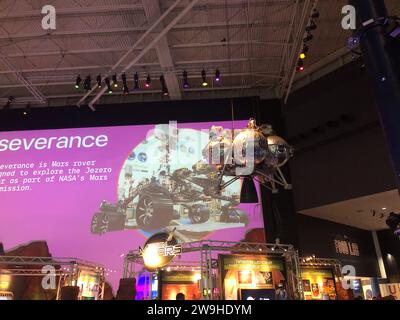 Houston, États-Unis - 22 octobre 2023 : à l'intérieur du Houston Space Center à Houston, TX, États-Unis. Banque D'Images
