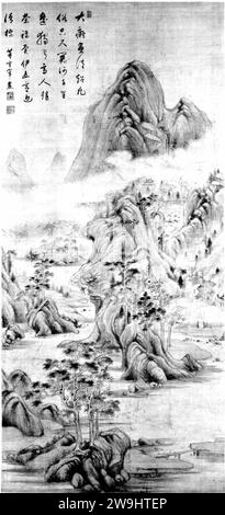 Paysage 1913 de Zhao Zuo Banque D'Images