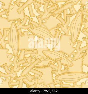 Motif de forme de craqueleur d'OVNI sans couture. Monster cookies en forme de zombies monstres et ornement yéti. Fond fantôme Cracker Illustration de Vecteur