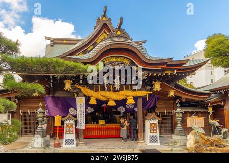 Sanctuaire de Kushida, 757 AD, Hakata, Fukuoka, Japon Banque D'Images