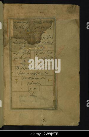 Zayn al-'Abidin bin ar-Rahman al-Jami - Colophon Banque D'Images