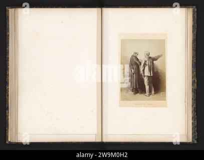 Production photographique d'un dessin de Jean Valjean qui se venge, d'après les Misérables de Victor Hugo, Gilmer, d'après Gustave Brion, c. 1857 - en ou avant vers 1862 photographie Paris support photographique albumen estampe de personnages et d'objets littéraires Banque D'Images