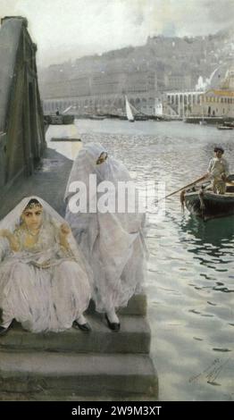 Zorn, dans le port d'Alger. Banque D'Images