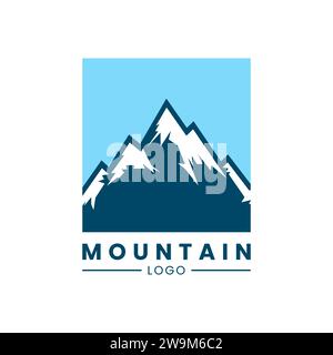 Logo de montagne. concept de conception de logo de montagne. Illustration de Vecteur
