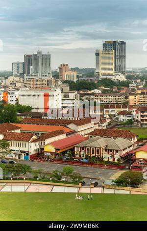 Une vue de jour de la ville de Malacca. Banque D'Images