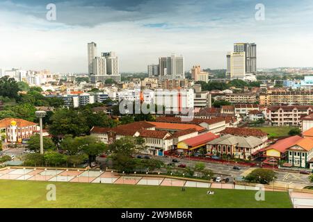 Une vue de jour de la ville de Malacca. Banque D'Images