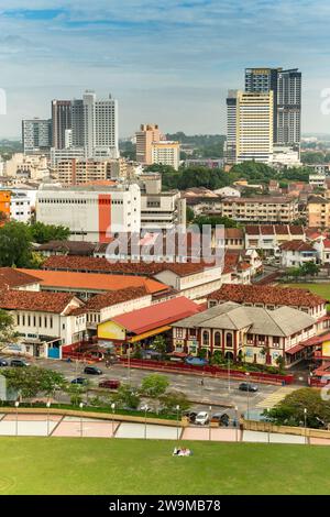 Une vue de jour de la ville de Malacca. Banque D'Images