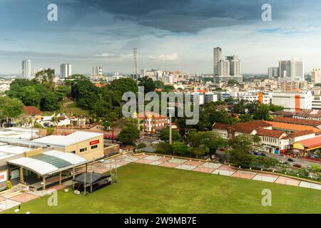 Une vue de jour de la ville de Malacca. Banque D'Images