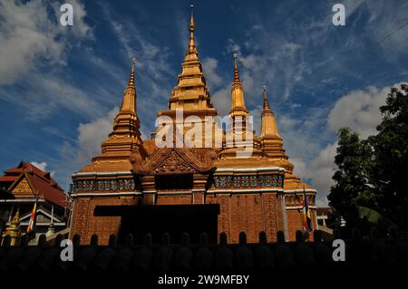 Wat Ounalom, Phnom Penh, Cambodge Banque D'Images