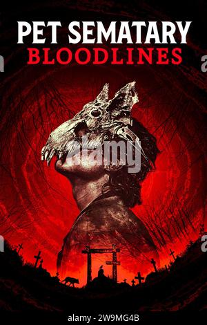 DATE DE SORTIE : 6 octobre 2023. TITRE : Sematary PET : Bloodlines. STUDIO : Paramount Pictures. RÉALISATEUR : Lindsey Anderson Beer. INTRIGUE : en 1969, un jeune Jud Crandall et ses amis d'enfance se regroupent pour affronter un mal ancien qui s'est emparé de leur ville natale de Ludlow. MISE EN VEDETTE : Poster art. (Image de crédit : © Paramount Pictures/Entertainment Pictures/ZUMAPRESS.com) USAGE ÉDITORIAL SEULEMENT! Non destiné à UN USAGE commercial ! Banque D'Images