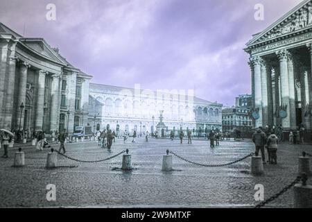 Vue de Paris dans le spectre ultraviolet Banque D'Images