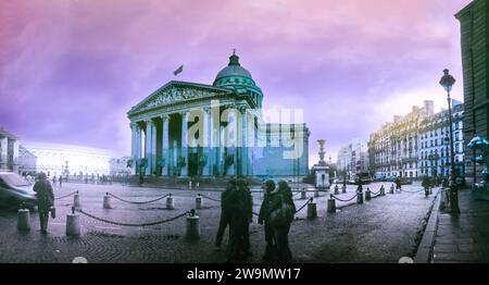 Vue de Paris dans le spectre ultraviolet Banque D'Images
